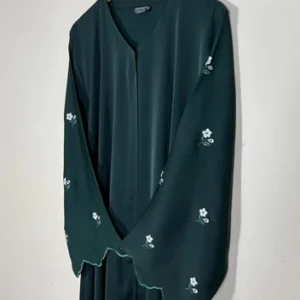 Hooria Abaya-Bottle Green