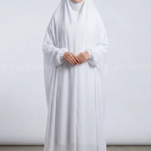 White-Namaz Chadar